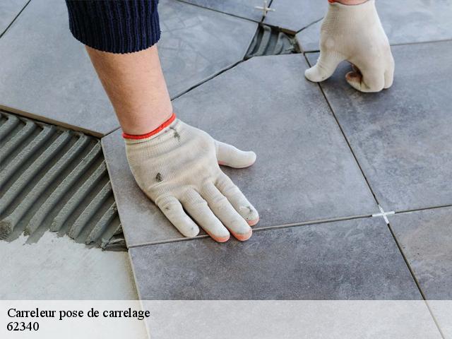 Carreleur pose de carrelage  62340