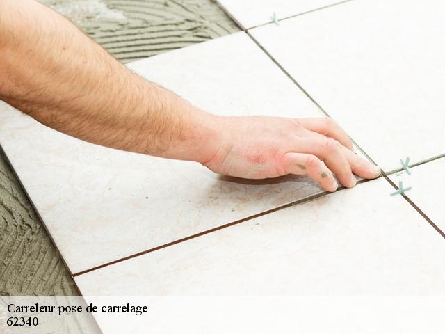 Carreleur pose de carrelage  62340