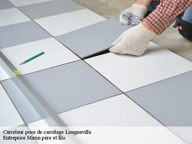 Carreleur pose de carrelage  longueville-62142 Entreprise Marin père et fils 